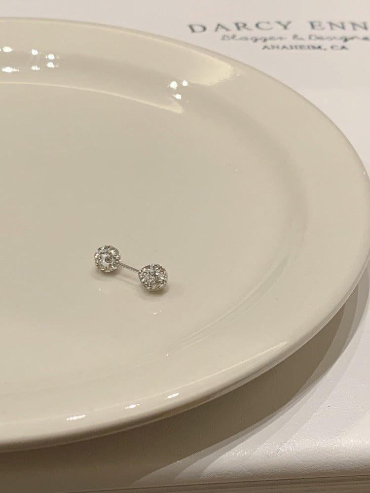 Women's Sleep Sterling Sier Auricular Needle Niche High Sense Zircon Earrings