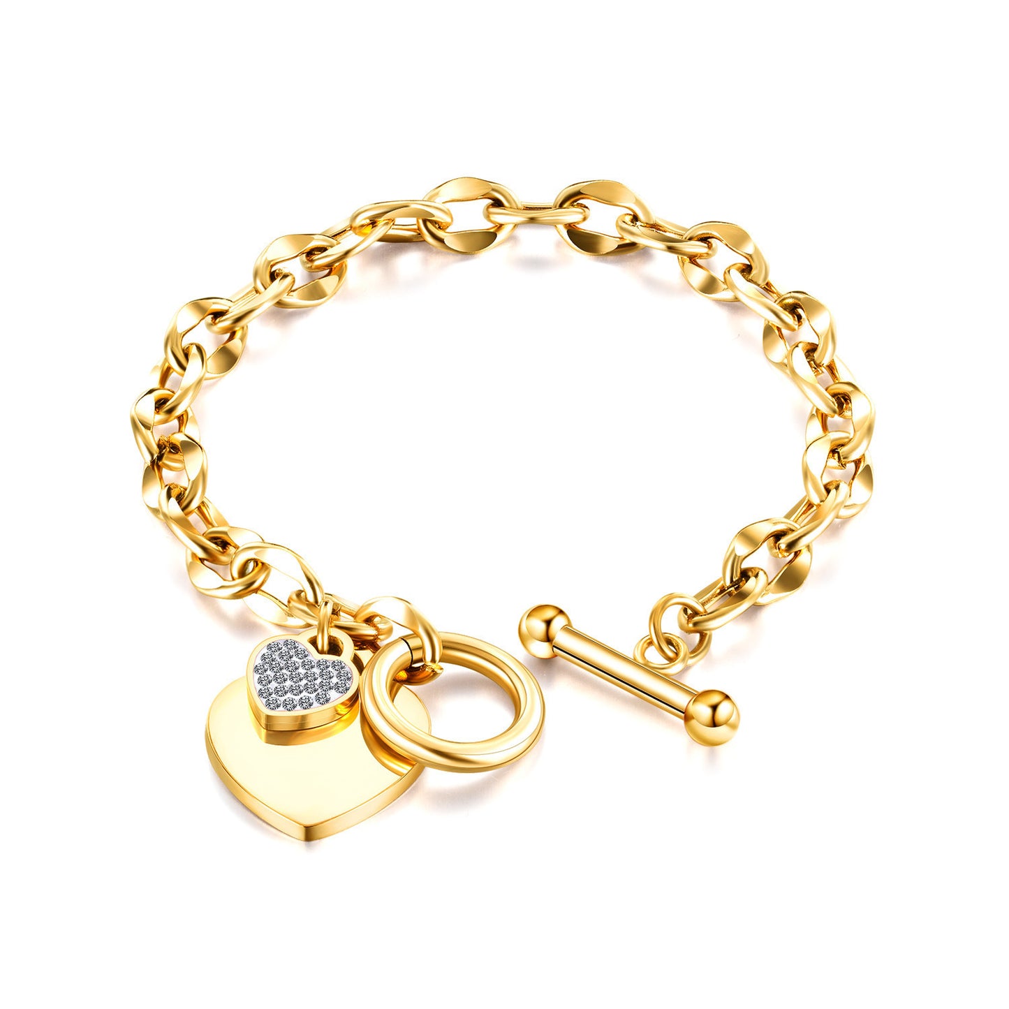 Women's Gold Plated Titanium Steel For Graceful Bracelets