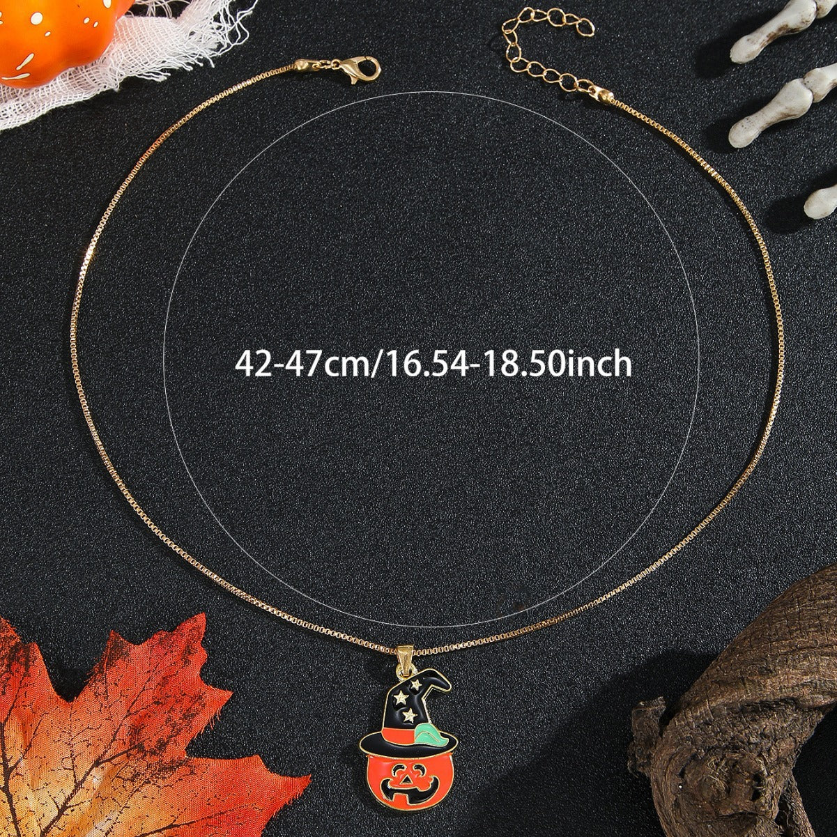 Halloween Creative Unique Punk Style Pumpkin Ghost Clavicle Necklaces