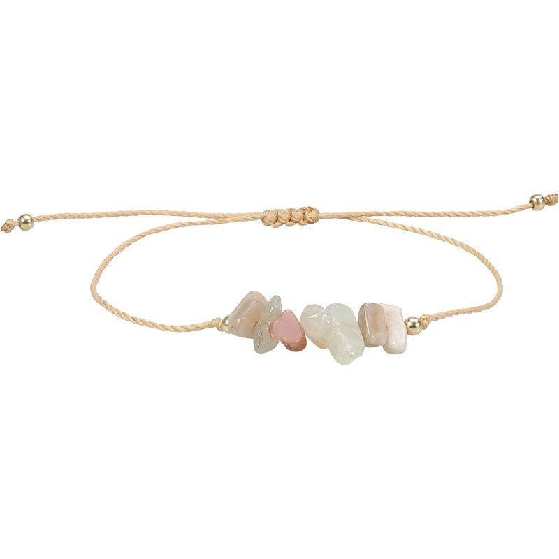 Gravel Summer Irregular Rough Stone Wax Bracelets