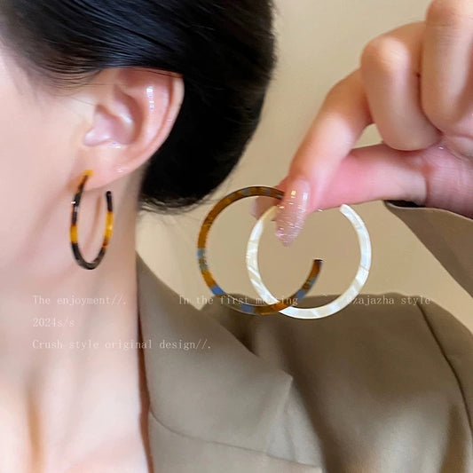 Simple Large Circle Female High Sense Ear Earrings