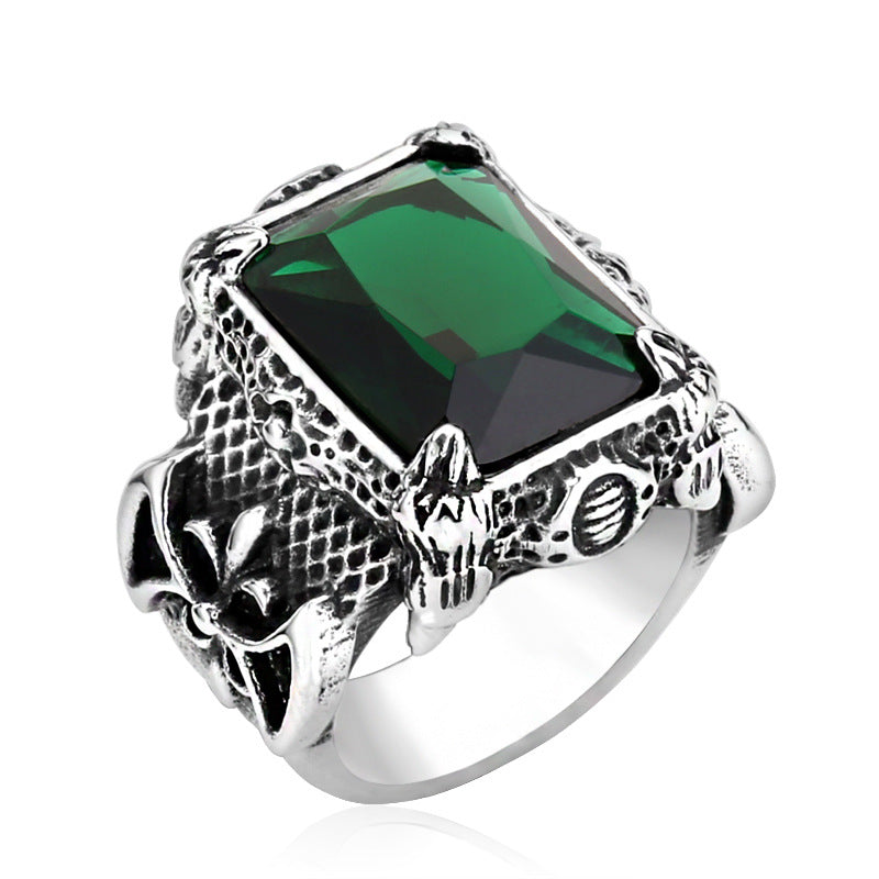 Men's Retro Ornament Titanium Steel Fashionmonger Nordic Stainless Rings