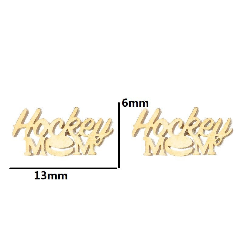 Retro Sports Olive Football Series Female Earrings