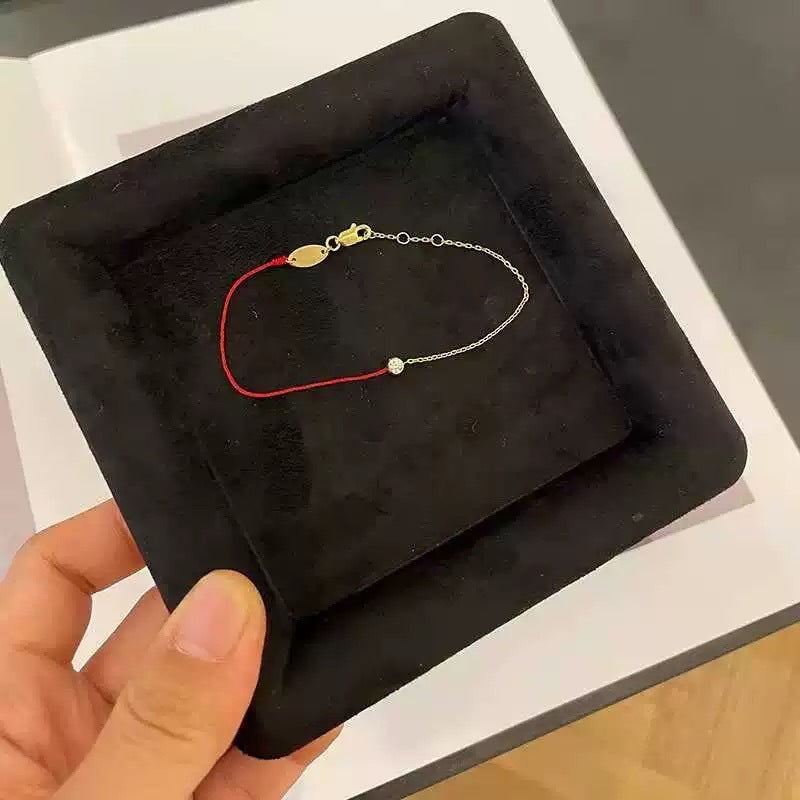 Little Red Rope Half Chain Single Bracelets