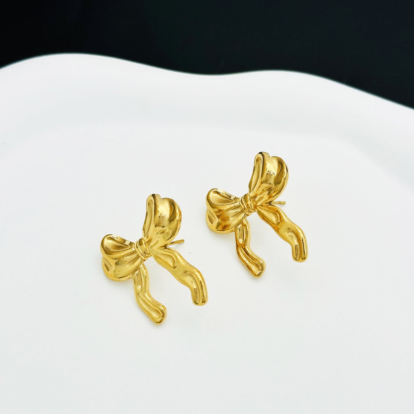 Stainless Steel Bow Jewelry Golden Suit Necklaces