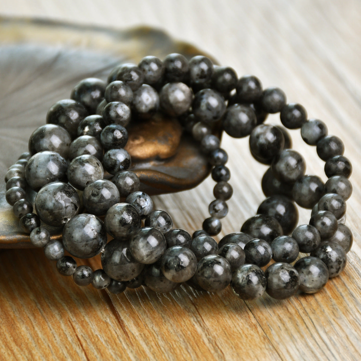 Men's Retro Chinese Style Handmade Beaded Black Bracelets