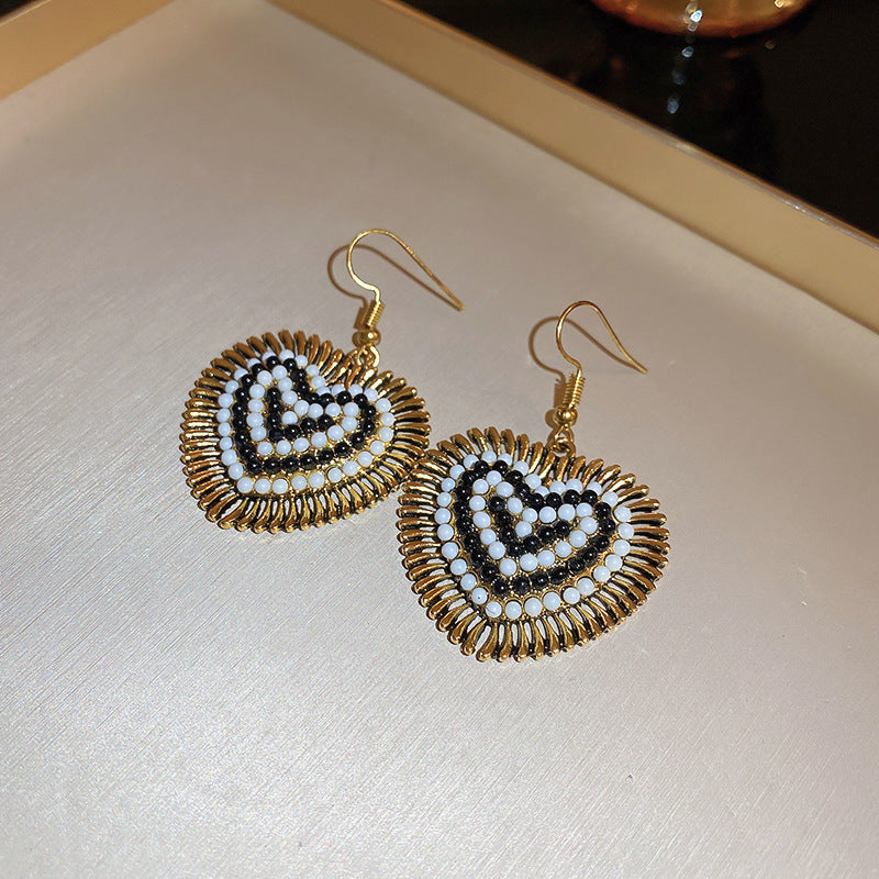 Women's Needle Simple Plaid Geometric Fashion High-grade Earrings