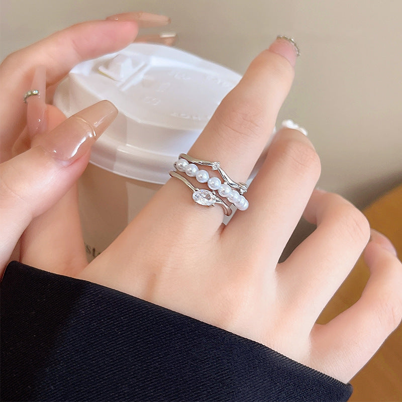 Niche Design Female Temperament Wild Personality Rings