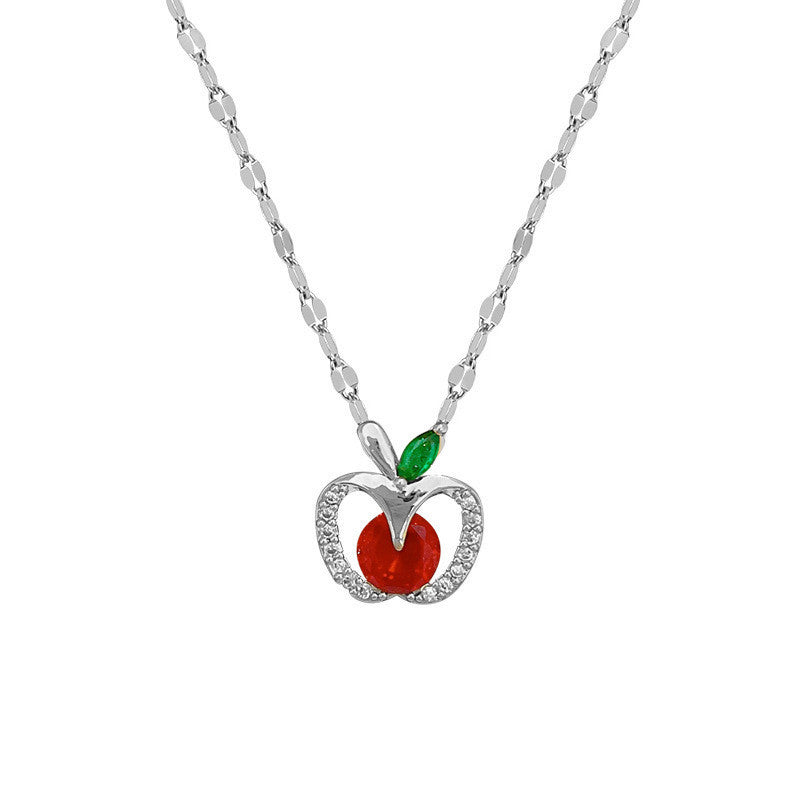 Women's Titanium Steel Light Luxury Hollow Wisdom Tryma Elegant Gorgeous Necklaces