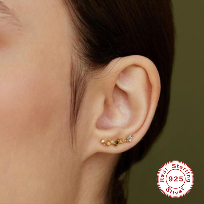 Sterling Sier Style Light Luxury Ear Clip Earrings