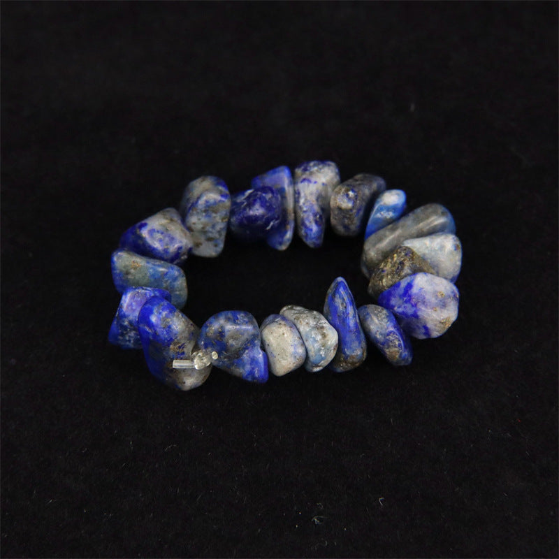 Personality Handmade Wear Natural Gravel Elastic Rings