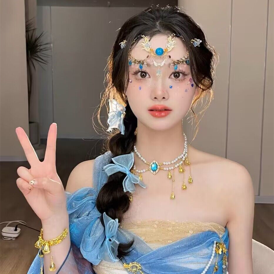 Water Drop Hair Accessories Props Face Pendants