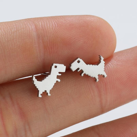 Version Dinosaur Cute Mini Animal Small Earrings