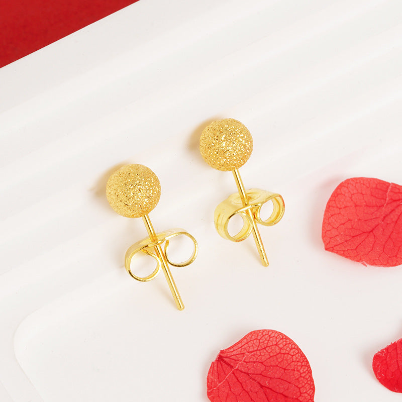Flower Personality Minimalist Design Light Luxury Earrings