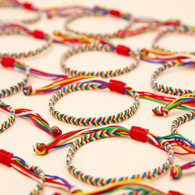 Women's & Men's Style Red Original Life String Colored Bracelets