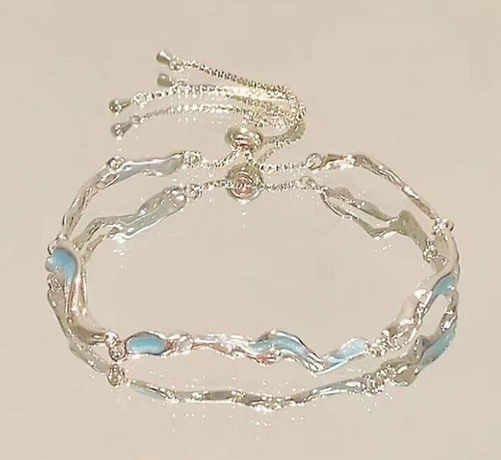 Pink Zircon Cherry Blossom Bow Female Special Bracelets