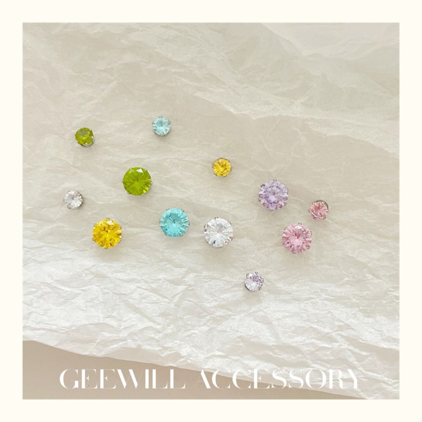 Women's Sweet Cool Style Super Flash Design Exquisite Colorful Zircon Ear Clip