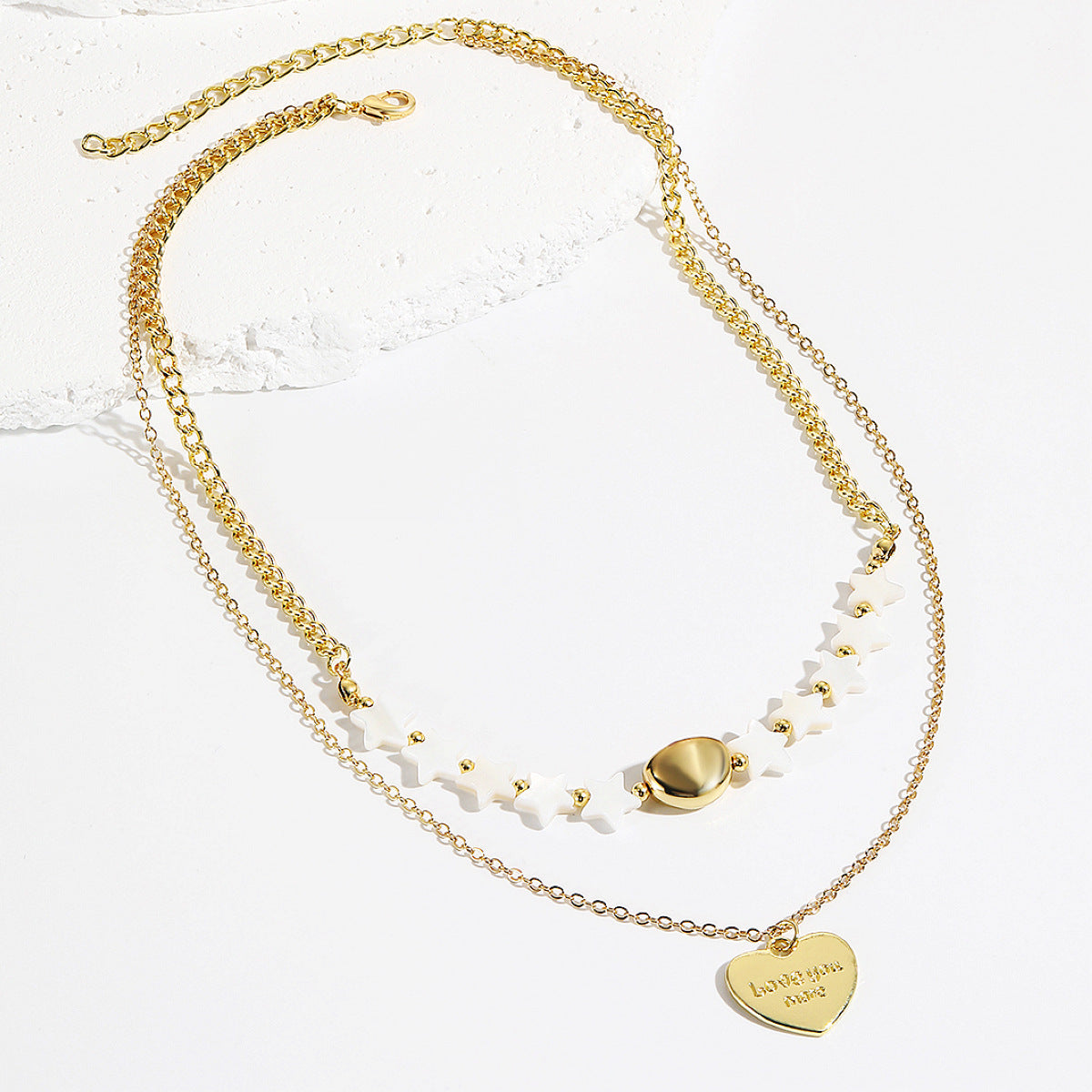 Durable Heart-shaped Thanksgiving Ornament Three-dimensional Love Necklaces