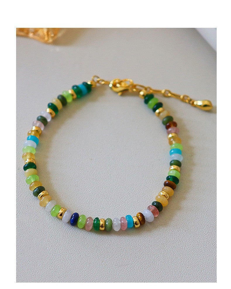 Luxury Color Abacus Beads Dopamine Beaded Necklaces