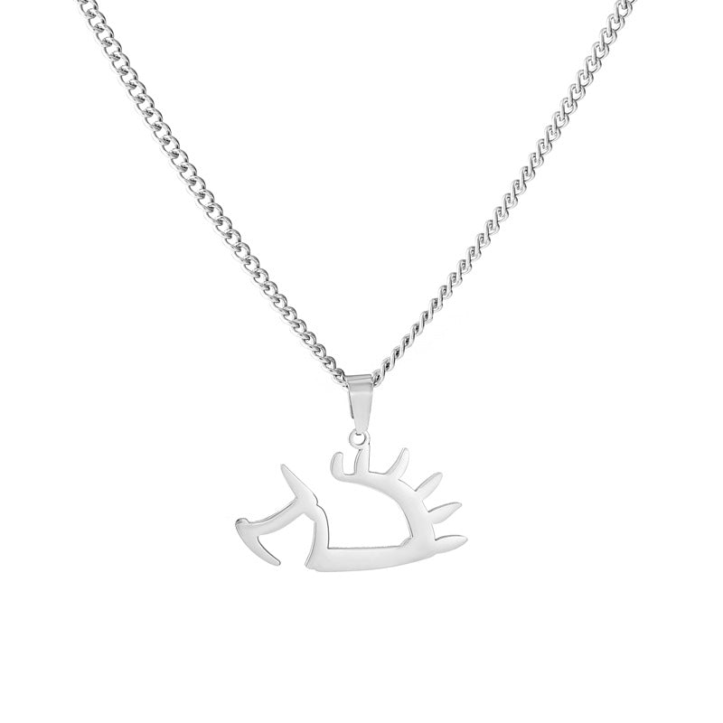 Women's & Men's Lei Hedgehog Neutral Fashion Geometric Sweater Necklaces