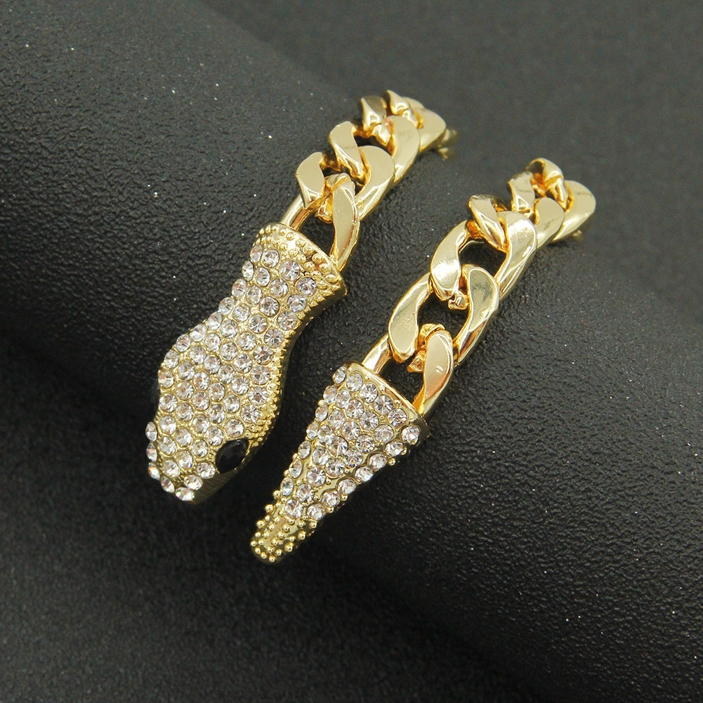 Creative Diamond Snake Head Magnet Brace Lace Personality Fashion Bracelets