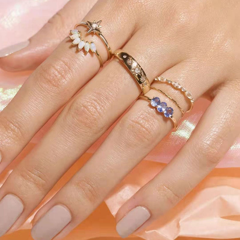 Women's Gold Simple Tiny Twist Delicate Titanium Bracelets