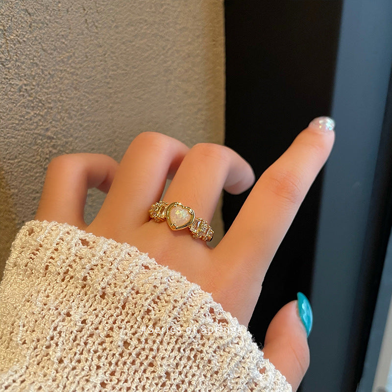 Retro Minority French Elegant Delicate Imitation Rings