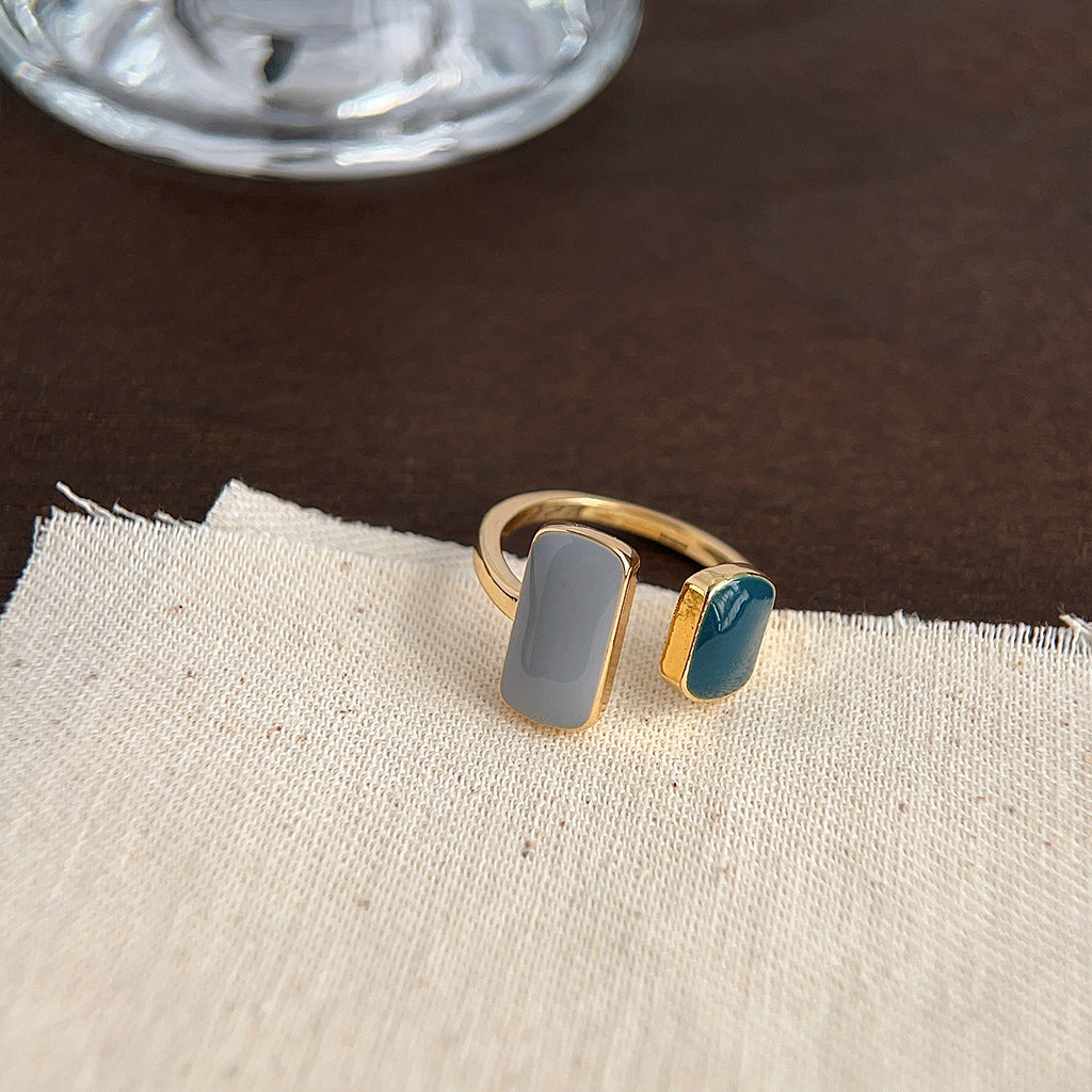 Oil Dripping Female Personality Design Tide Affordable Luxury Fashion Rings