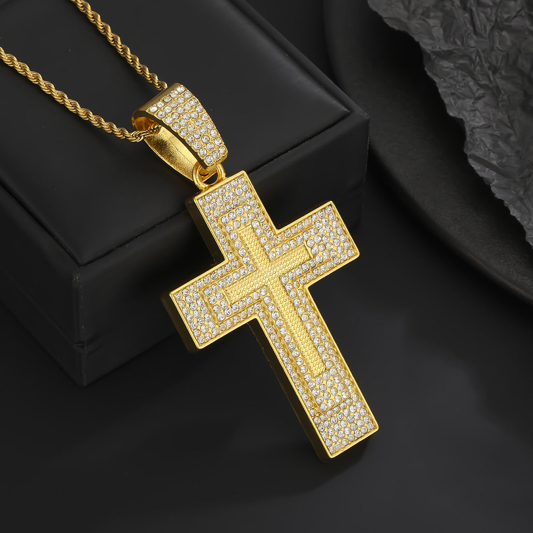 Full Diamond Cross Rap Hip Hop Style Pendants