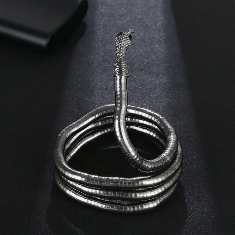Women's & Men's Dark Cool Earth Snake Exaggerated Niche Personality Design Necklaces