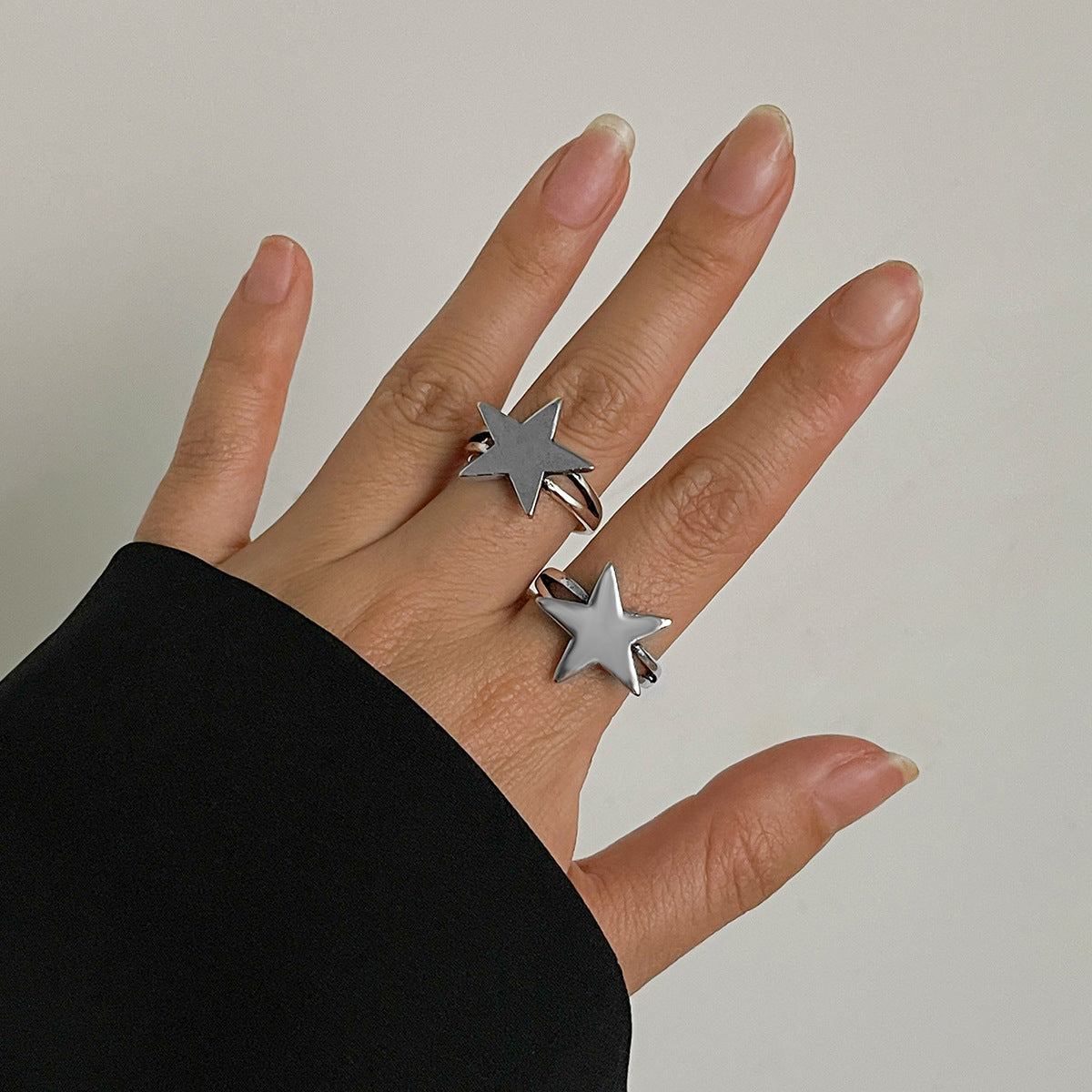 Style Niche Three-dimensional Star Spicy Beautiful Rings
