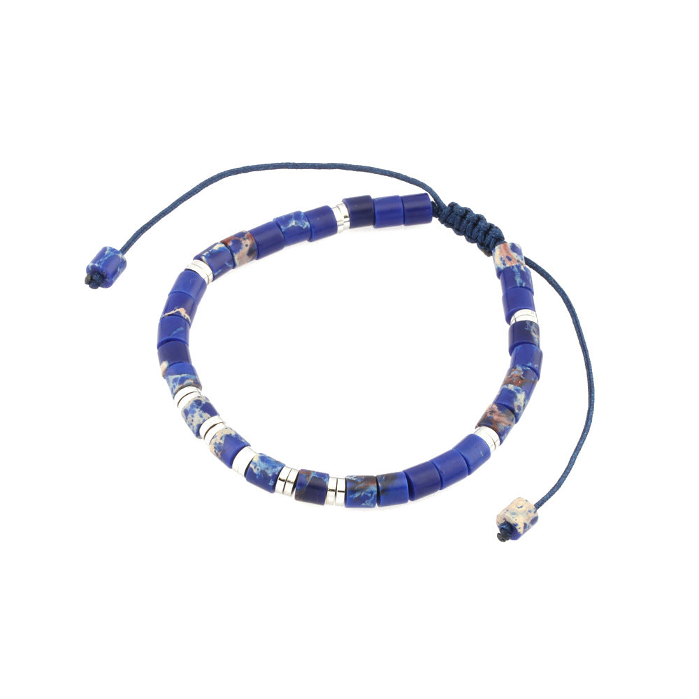 Barrel Beads Braided Rope Colorful Simple Fashion Bracelets