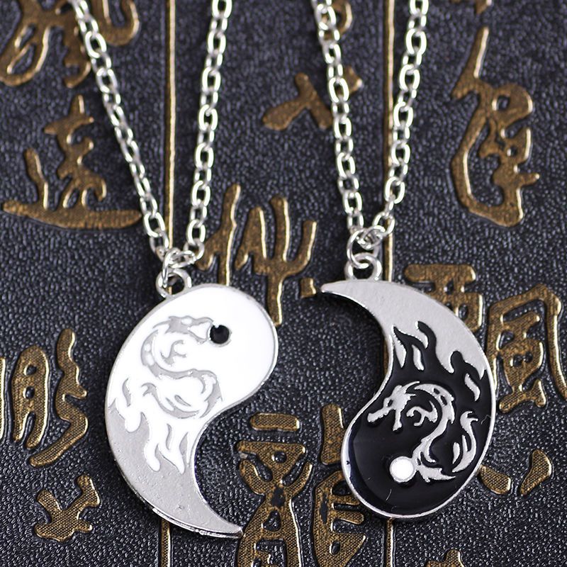 Creative Dragon Tai Gossip Totem Stitching Pendants