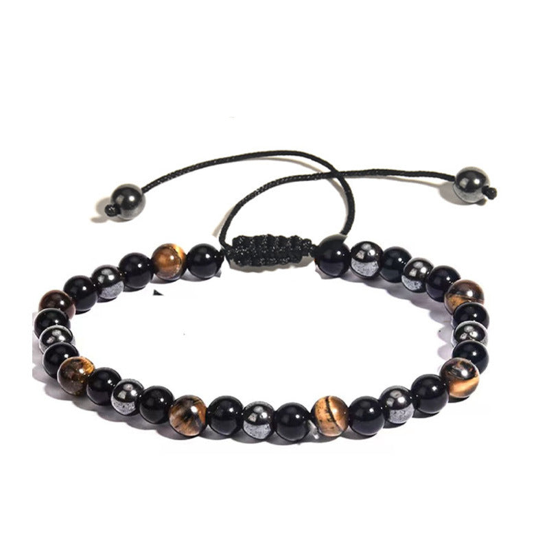 Men's Tigereye Haematite Imitation Obsidian Ornament Bracelets