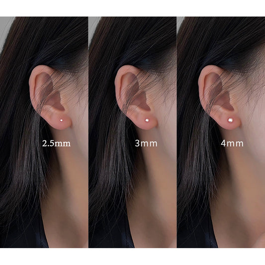 Women's Luxury Sterling Sier Bean-shaped Autumn Cold Wind Earrings