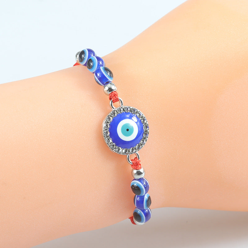 Woven Lucky Beads Charm Carrying Strap Bracelets