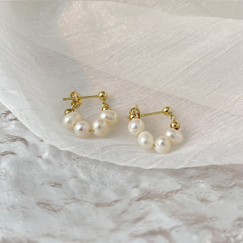 Pearl Elegant High Sense Special Interest Versatile Earrings