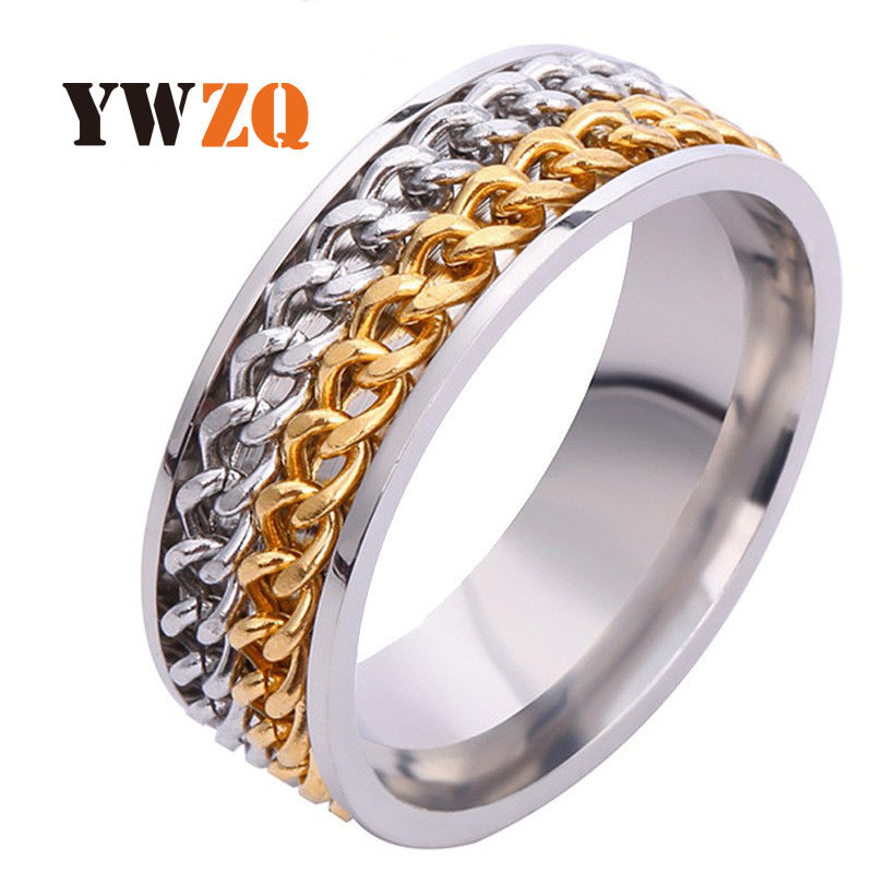 Stainless Steel Rotatable Double Row Chain Rings