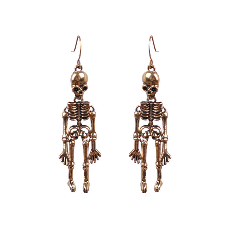 Women's & Men's Halloween Skull Bone Exaggerated Nightclub Punk Earrings