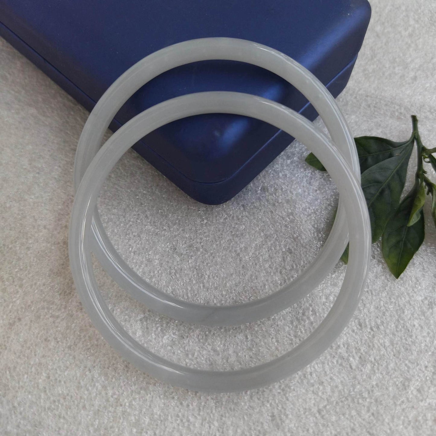 Diameter Glass Imitation Jade Antique Traditional Han Rings
