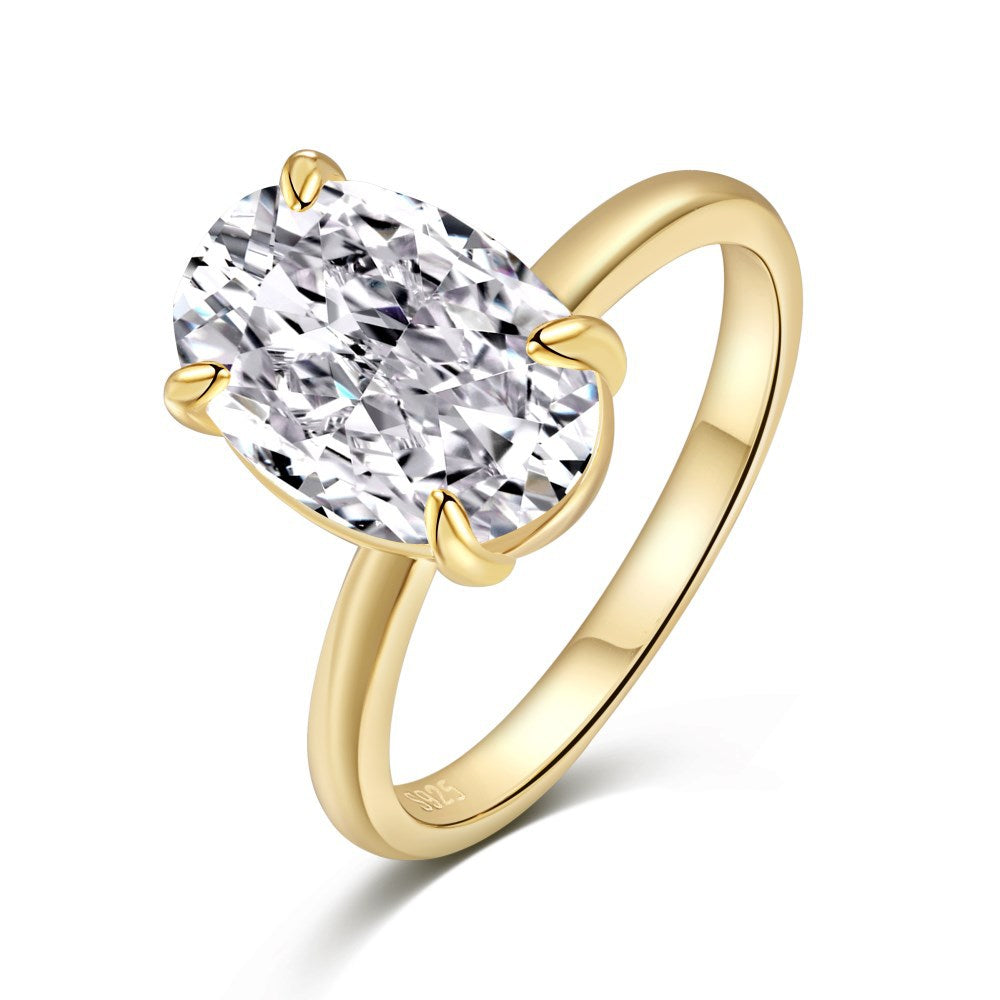 Wind Wedding High Luxury Oval Series Rings