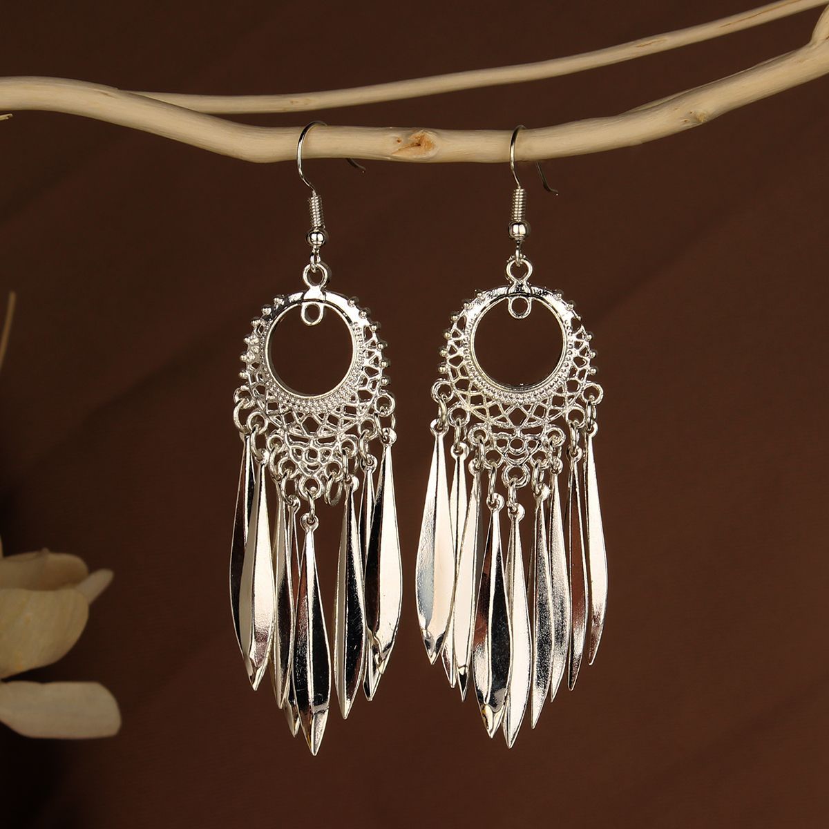 Chinese Style Retro National Miao Sier Earrings