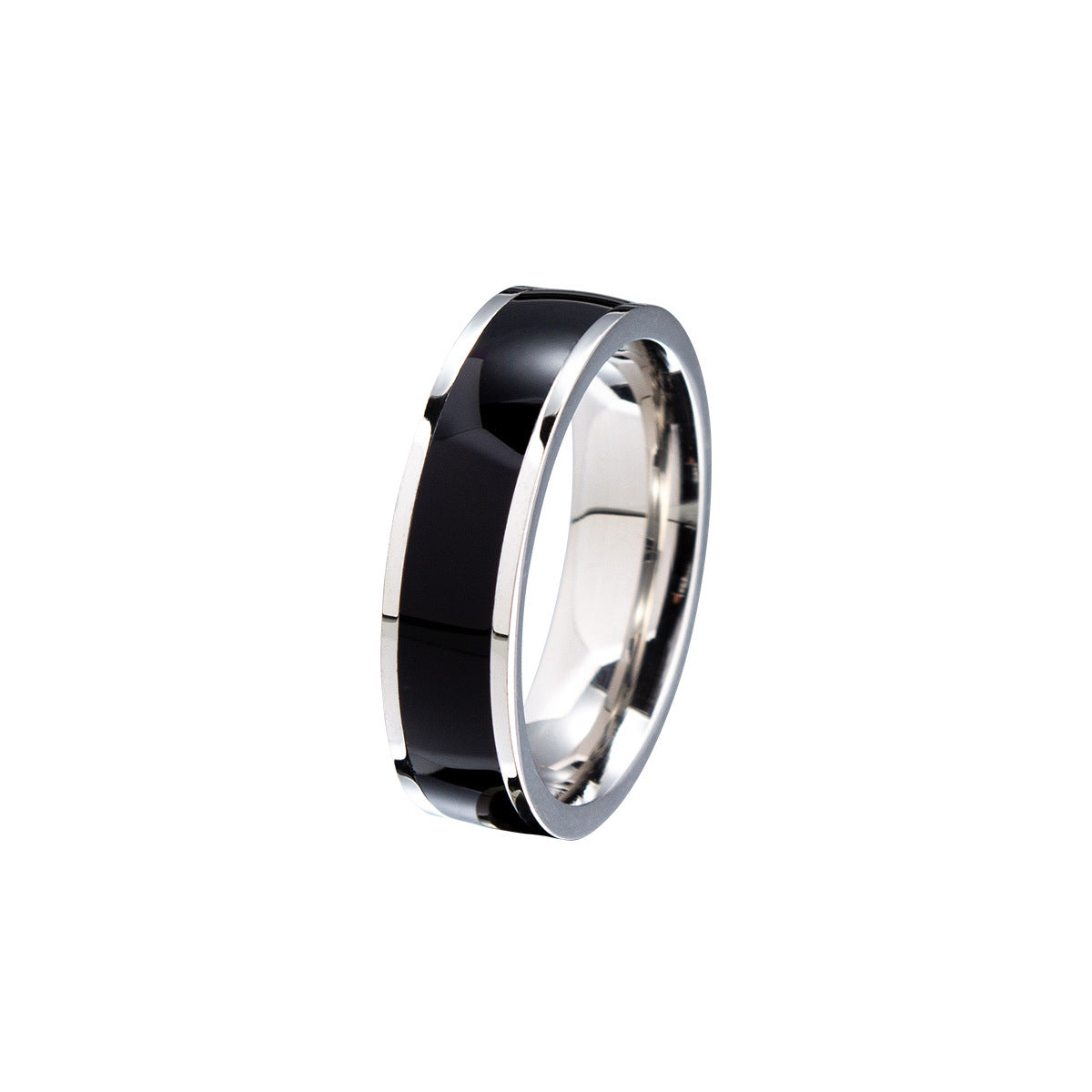 Charming Wind Ornament Couple Titanium Steel Rings