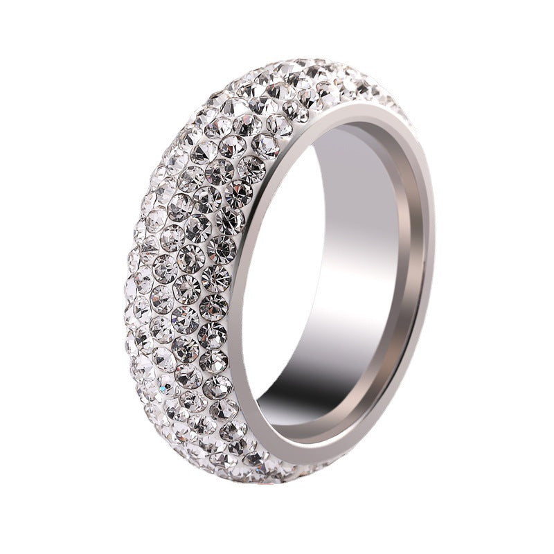 Men's Rotating Decompression Cross Titanium Steel Stainless Rings