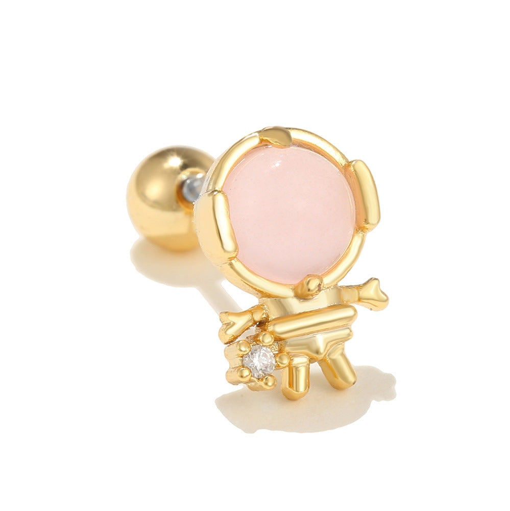 Space Element Ear Bone Alien Screw Earrings