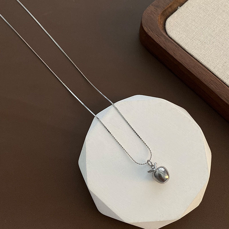 Gold Plated Little Apple Female Niche Sweet Fashion Choker Necklaces