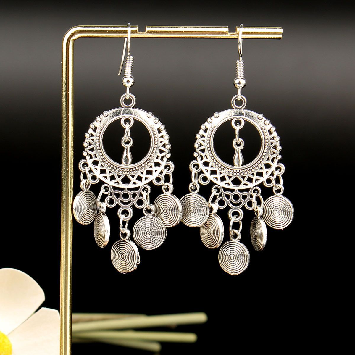 Chinese Style Retro National Miao Sier Earrings