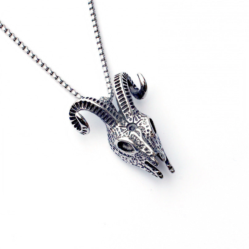 Men's Fashion Titanium Steel Double Snake Trendy Necklaces