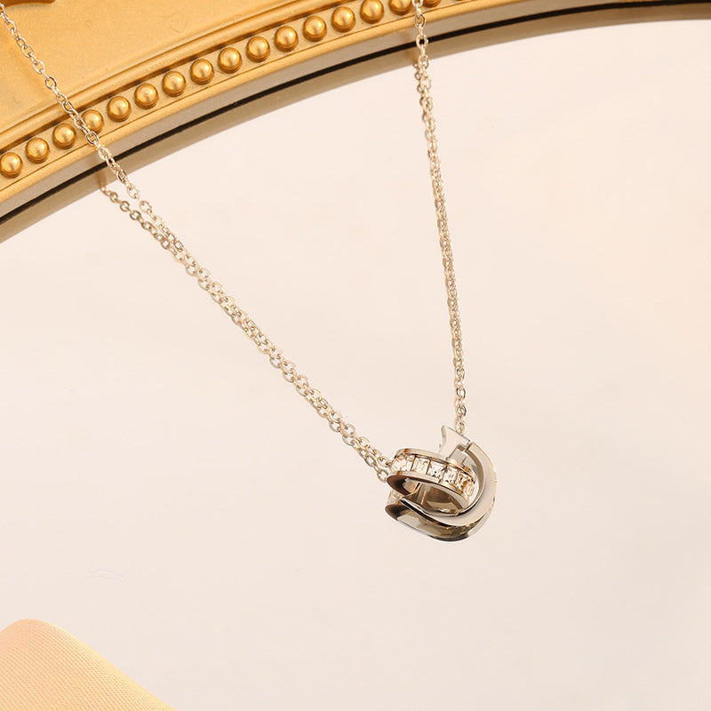 Women's Titanium Steel Fashionable Clavicle Chain Trendy Necklaces
