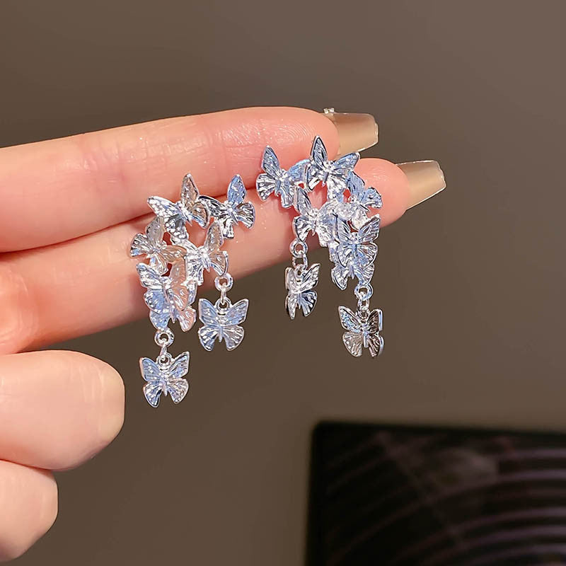 Women's Sier Simple Elegant Fashionable High-grade Niche Earrings